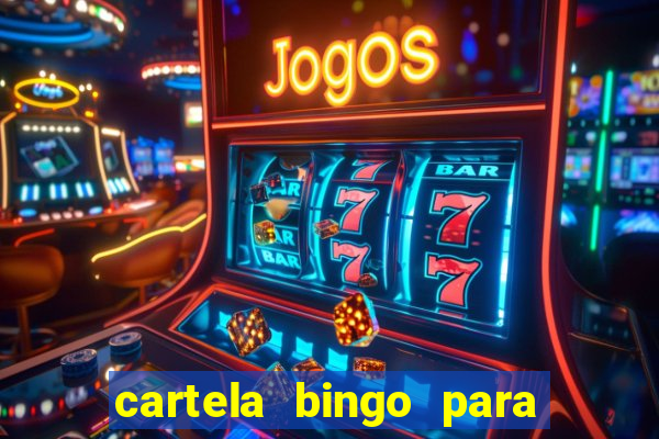 cartela bingo para cha de cozinha imprimir gratis